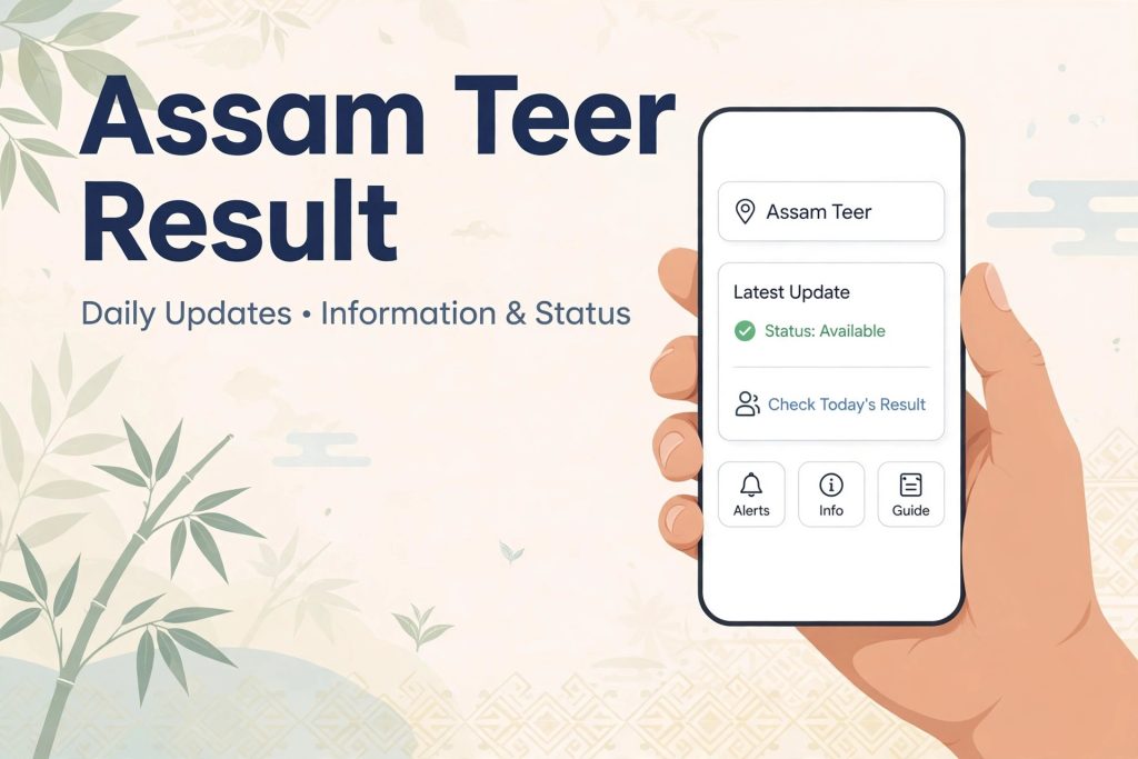 Assam Teer Result Today - How to Check FR SR