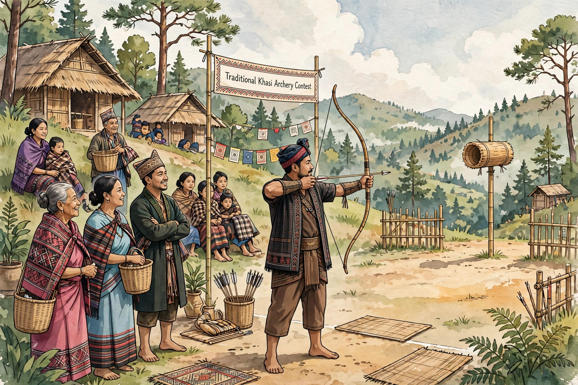 Origins of Shillong Teer in Khasi Hills archery tradition