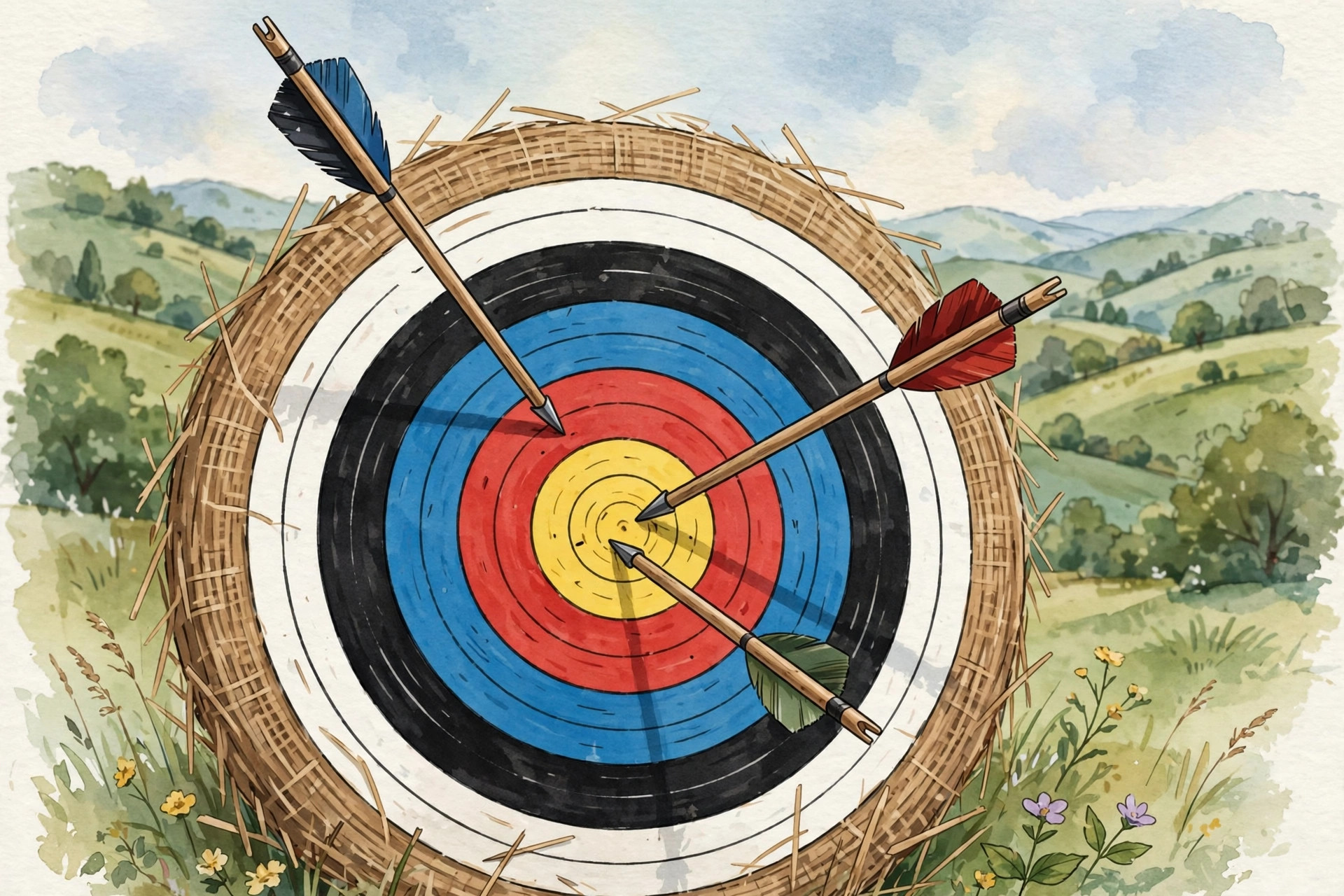 Traditional archery target used in the Meghalaya teer lottery