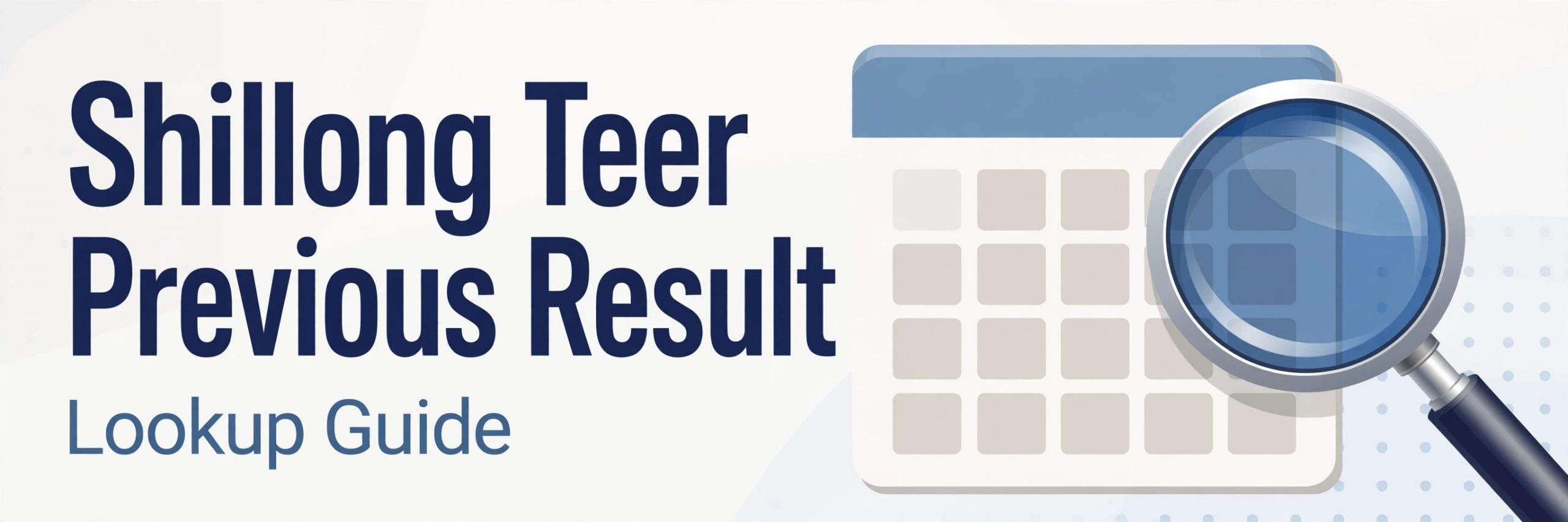 Step by step guide to finding a shillong teer previous result online